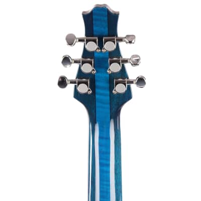 Used Giffin Macro Electric Guitar Peacock Blue image 5