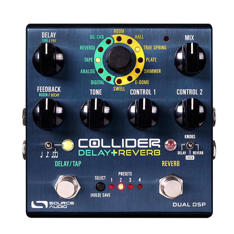 Source Audio One Series Collider Stereo Delay & Reverb Effects Pedal image 1