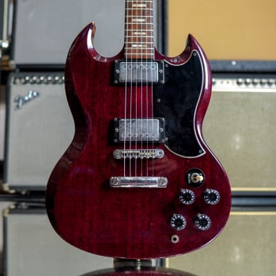 Japan Heerby SG 1977 Cherry Red Kasuga Factory Maxon Pickups | Reverb