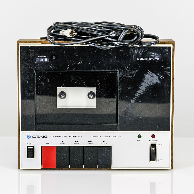 Craig/Sanyo 2705 Tape Recorder - Wood Panel