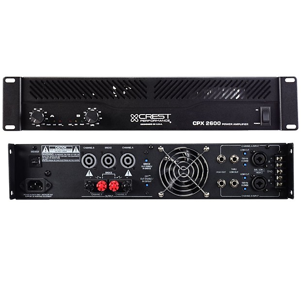 Crest CPX-2600 stereo power amplifier | Reverb