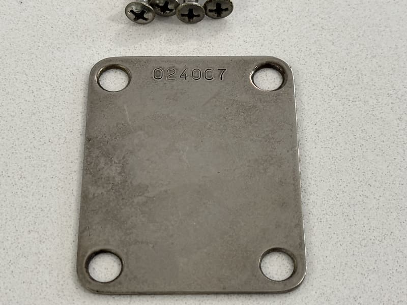 Fender Road Worn Guitar Neck Plate with Hardware | Sweetwater