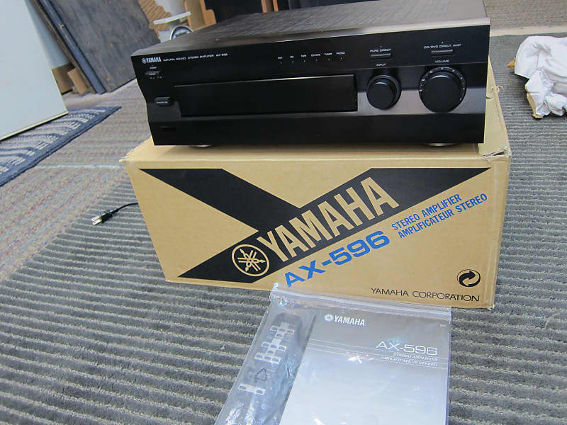 Yamaha AX596 Stereo Amp, Natural Sound Like New, Box, Manual