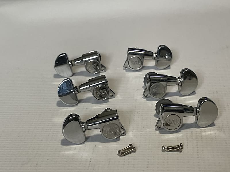 2000's ESP Model Guitars Chrome 3x3 Tuners Tuning Pegs Reverb