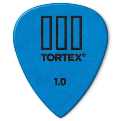 Dunlop Tortex TIII Picks, Blue,1.00mm Gauge, 12-pack image 3