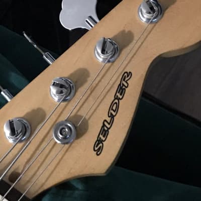 White Japanese Selder Bass Guitar | Reverb