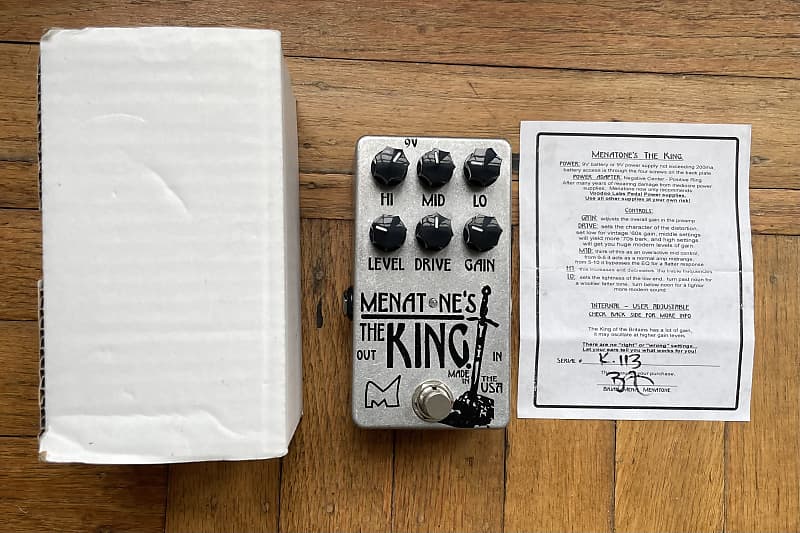 Menatone King Of The Britains Distortion Pedal