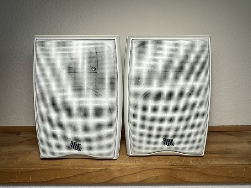 JBL Northridge N24AW Bookshelf Speakers HiFi Stereo White Outdoor Home Audio  			