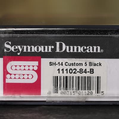 Seymour Duncan SH-14 Custom 5 Black Humbucker Guitar Pickup Bridge image 3