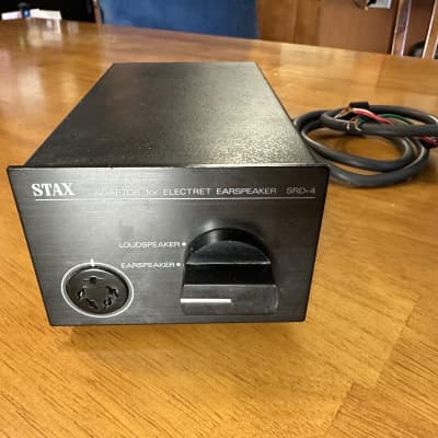 Stax SR-40 Vintage Electret Headphones + Stax SRD-4 Adaptor | Reverb