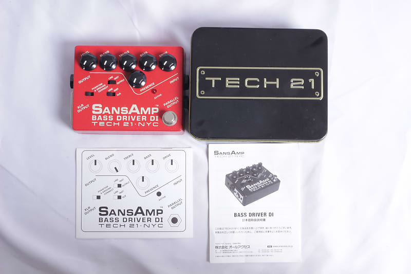 TECH21 / SansAmp BASS DRIVER DI Vermillion Secondhand! [103210]