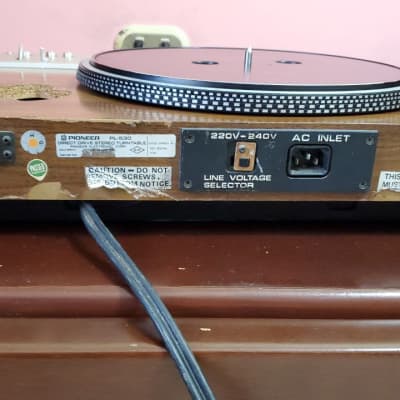 Pioneer PL-530 Turntable Record Player Only For Parts image 6