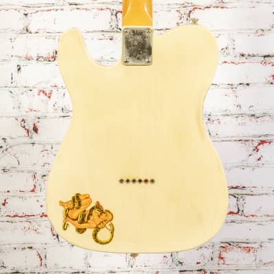 Eric Daw Pin Up "LeeAnne" Electric Guitar, White Blonde w/ Case x6104 (USED) image 8