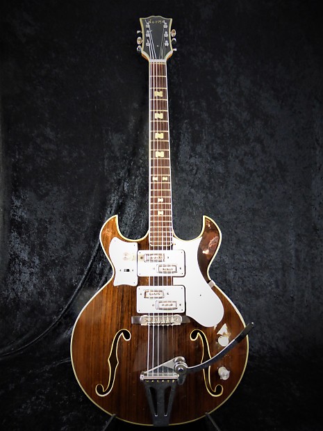 Norma Barney Kessel Split Pickup Walnut Vintage Guitar image 1