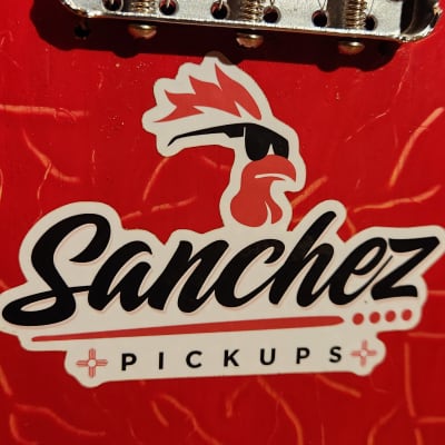 T-Style Partscaster - Red Crackle Body, Squier(?) Neck, Sanchez Alnico 5 Pickups image 9