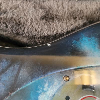 Ernie Ball Music Man Stingray 2017 - Stealth Black / Custom Jason Voorhees Paintjob image 8