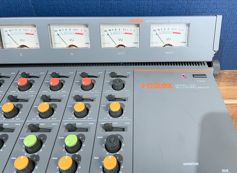 fostex model 350 レコーディングミキサー3060メーター付き