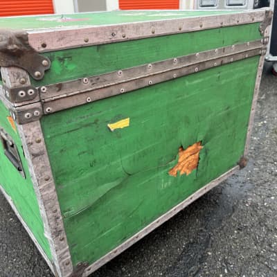 David Garibaldi's Tower of Power Anvil ATA Bass Drum and Cymbal Flight Case. "D2" Green image 5