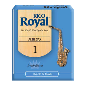 Rico RJB1010 Royal Alto Saxophone Reeds - Strength 1.0 (10-Pack)