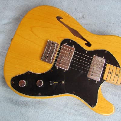 1977 Fender Telecaster Thinline Natural Finish All Original W/Original Case Clean! image 6