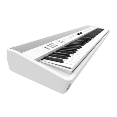 Roland Digital Piano with Four-Speaker System, Headphones Acoustic Projection, Dual Headphones Jacks, Mic Input, and Vocal Effects (White) image 5