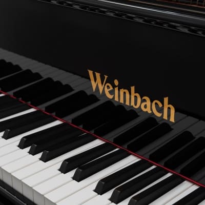 Grand piano 180 RG Weinbach Grand Piano part of Petrof family brands- Ebony High Gloss polish image 3