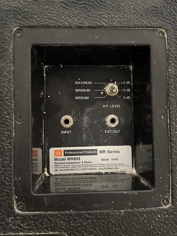 JBL MR805 Black Stage Monitor w/ 15 JBL MR805 Black Stage Monitor w/ 15