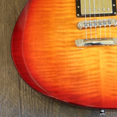 MINTY! Joe Bochar Guitars JBG Supertone 2 Solidbody Guitar Cherry Sunburst + Gig Bag (4981) image 8
