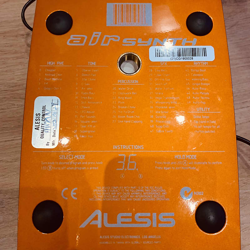 ALESIS air synth 激レア　オレンジ　テルミン　専用アダプター付 2025年最新】alesis airの人気アイテム - メルカリ