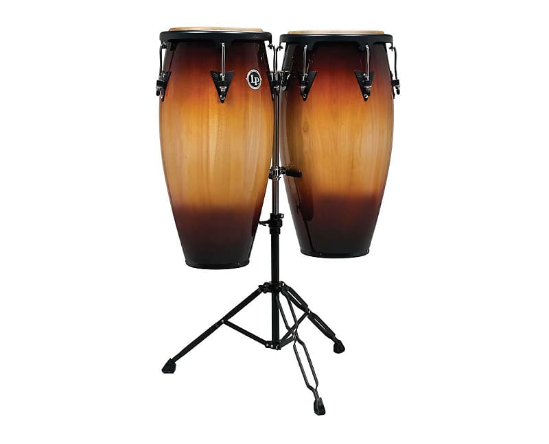 LP Aspire コンガセット 10\"&11\" スタンド付き 中古美品 手渡 未使用・希少【LP Aspire】コンガセット 10