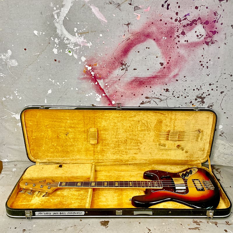 1970's Greco Jazz Bass JB480 Sunburst w/Original Case *See