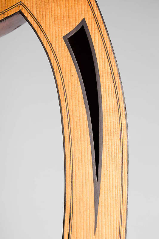 Luigi Mozzani Lyre Harp Guitar, c. 1905, ser. #111, black