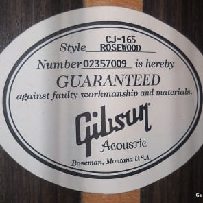 Gibson CJ-165 RW Rosewood 2007 Antique Natural image 10