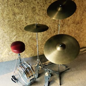 Ludwig & Zildjian Complete hardware & cymbals 1967 Crome & Brass image 1