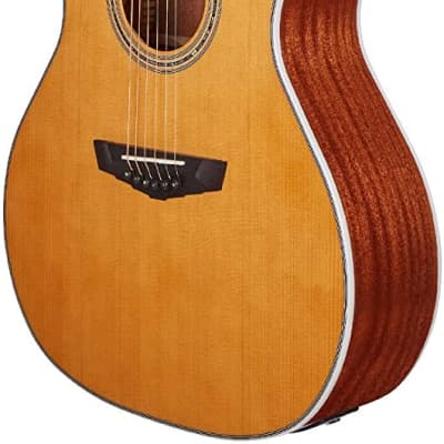 D'Angelico Premier Gramercy Acoustic Electirc Guitar, Ovangkol, Vintage Natural, DAPG200VNATAPS image 5