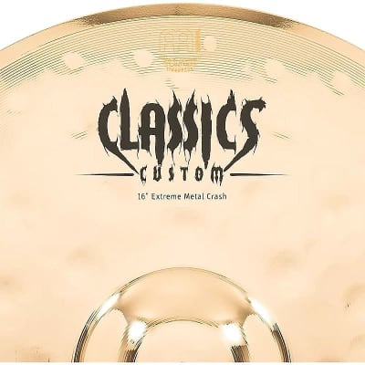 Meinl Classics Custom Extreme Metal CC16EMC-B 16" Crash Cymbal (w/ Video Demo) image 5