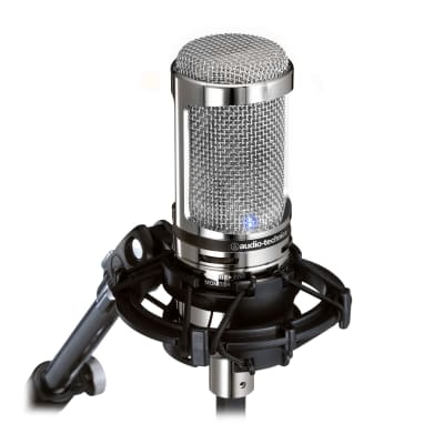 Audio-Technica AT2020 USB + V Limited Edition Mirrored Silver Studio Condenser