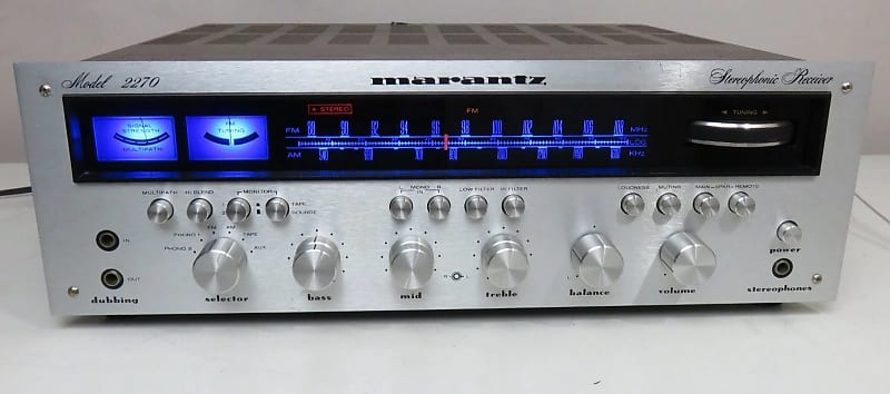 MARANTZ 2270 RECEIVER SILVER SERVICED FULLY RECAPPED LED&#039;s EXCELLENT CONDITION  			
