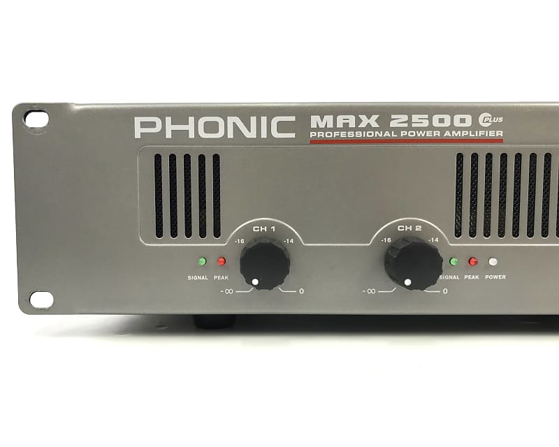 美品！PHONIC MAX 2500 PLUS パワーアンプ MAX 2500 PLUS