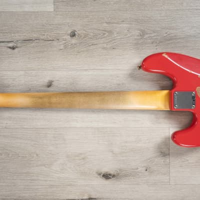 Fender Custom Shop Pino Palladino Precision Bass, Fiesta Red over Desert Sand image 7