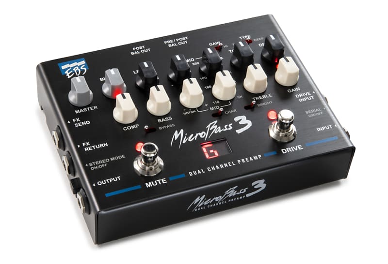 EBS Micro Bass3 中古 EBS Micro Bass3 中古 EBS MicroBass 3 Bass Preamp | Reverb