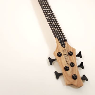Brice Defiant 53437 EB Nat Ash 5 String Fan Fret Multi Scale Bass with Ebony Fretboard image 4