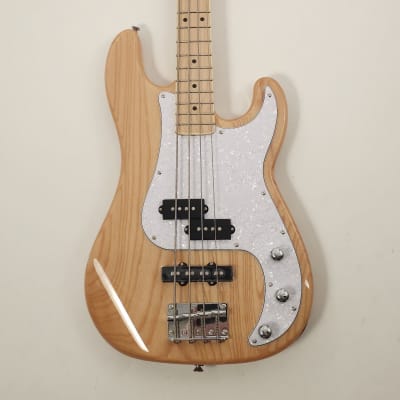 SX SWB1 Active Bass Guitar in Natural | Reverb