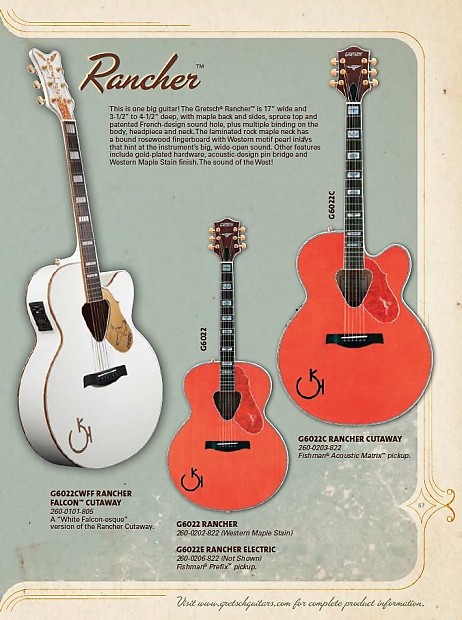 Gretsch White Falcon Rancher 6022CWF pre Fender 1994