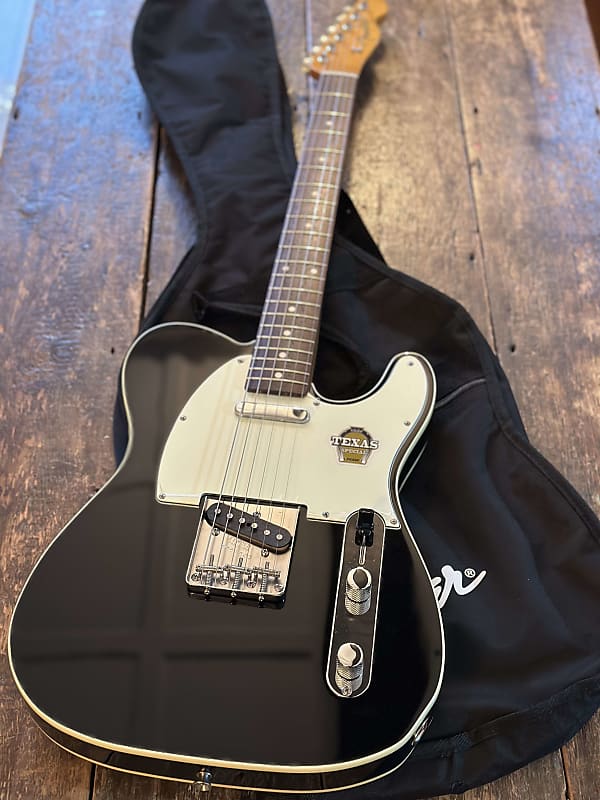 Fender Japan Telecaster 62 Custom Reissue CIJ R-Serial 2004-05 Piano Black  w/ USA Texas Specials MIJ