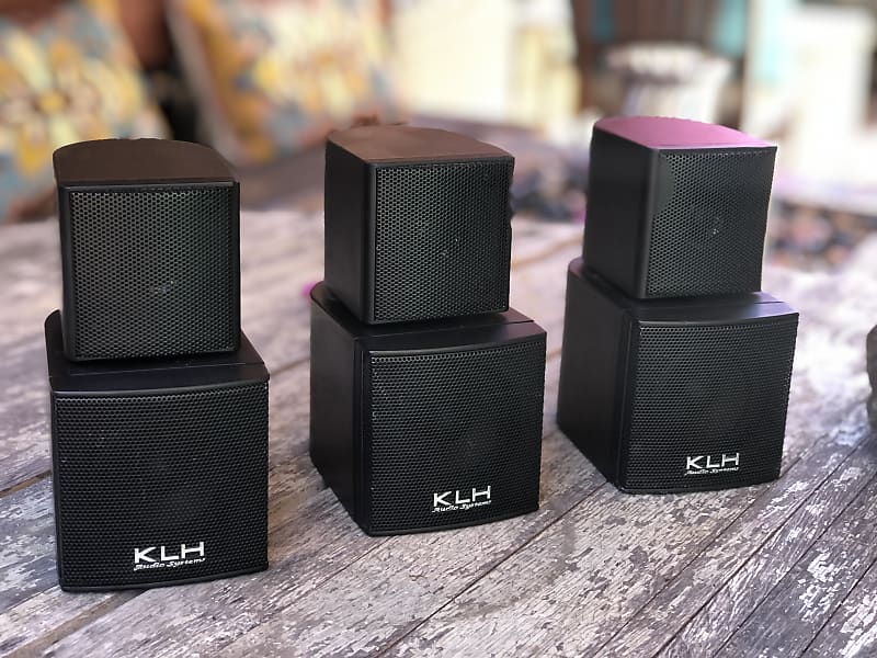3 KLH Speakers TW08. 2 Satellites & 1 Center TESTED. TAKE Reverb