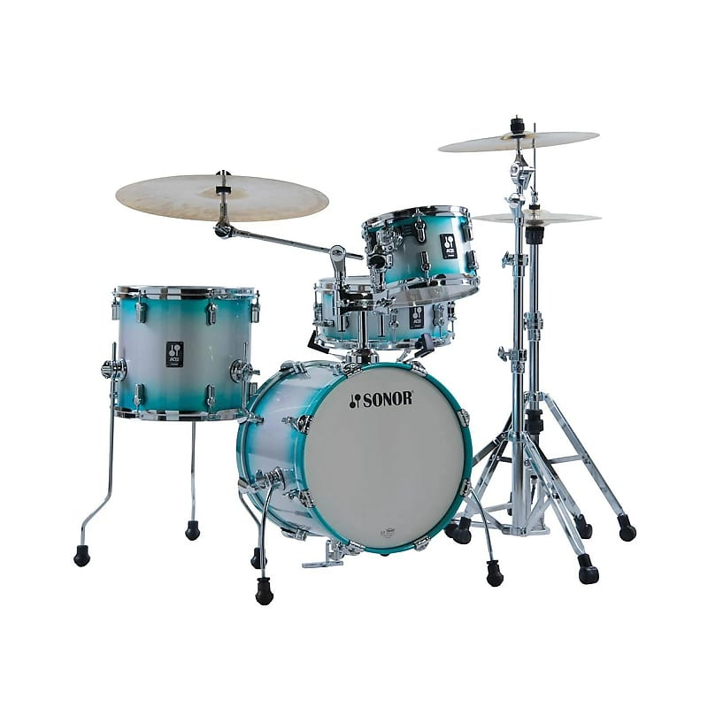 Sonor AQ2 Maple Martini 8x7/13x12/14x13/12x5" 4pc Shell Pack - Aqua Silver Burst image 1