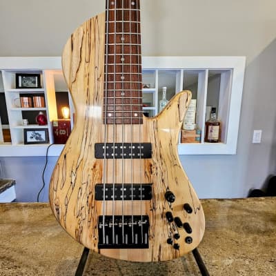 Fodera Emperor II 5-String Bass: Spalted Maple top, Alder body, Dual Coil Pickups for sale