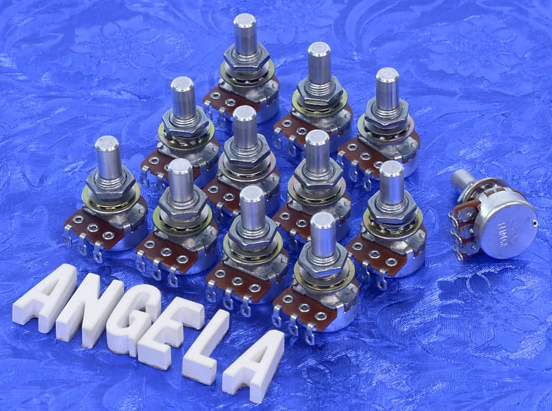 12 Alpha Brand 1 Meg Solid Shaft Linear Taper Volume Mini Reverb