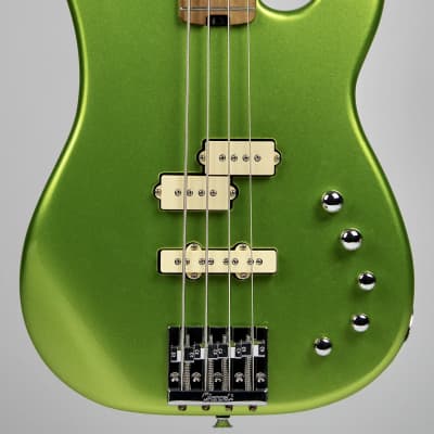 Charvel Pro-Mod San Dimas Bass PJ IV Lime Green Metallic 2022 (2965068518) image 1